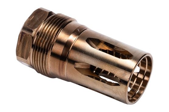 Rearden R2S (HT) Flash Hider Square Suppressor Mount has 5/8x24 threads.